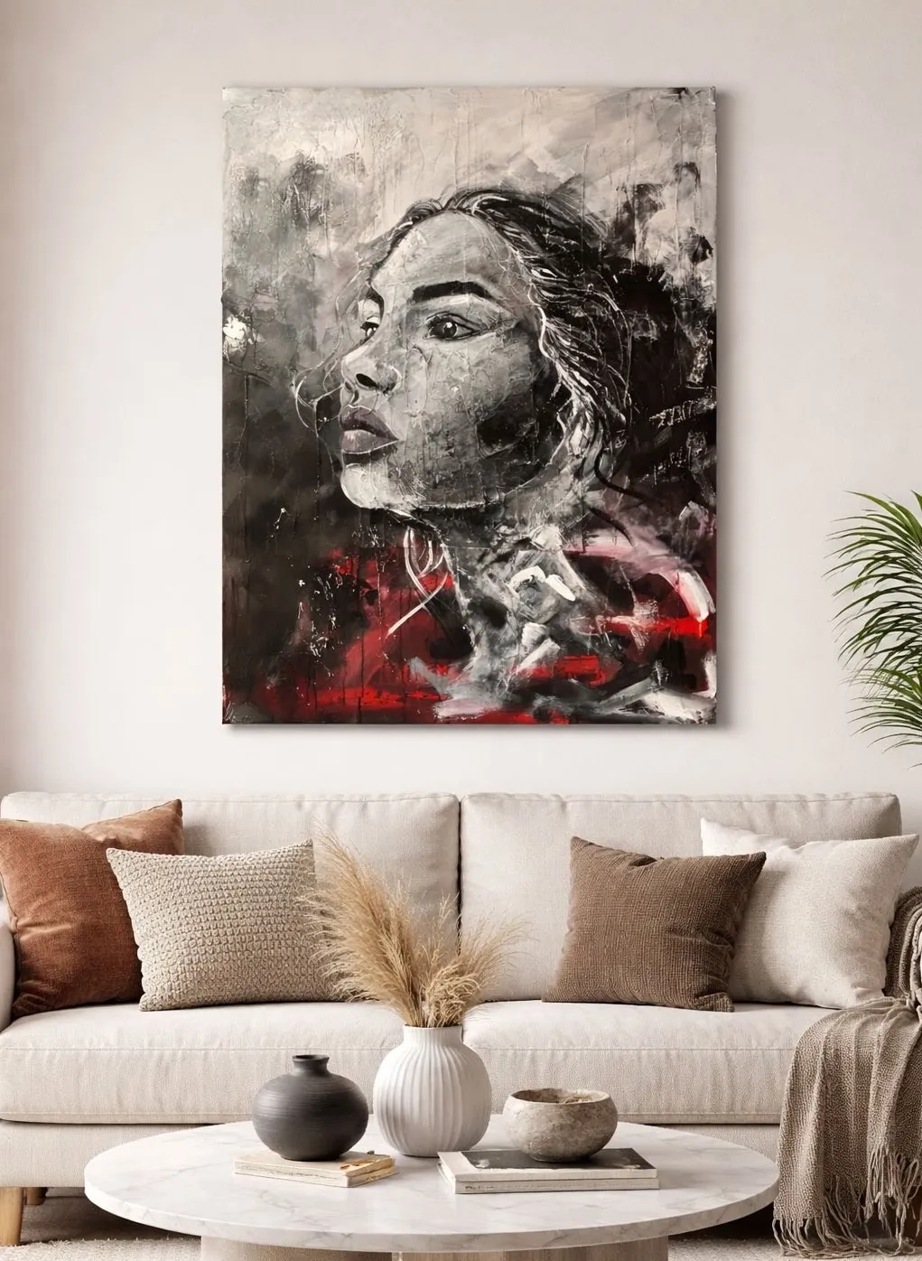 A vibrant abstract contemporary painting titled Becoming