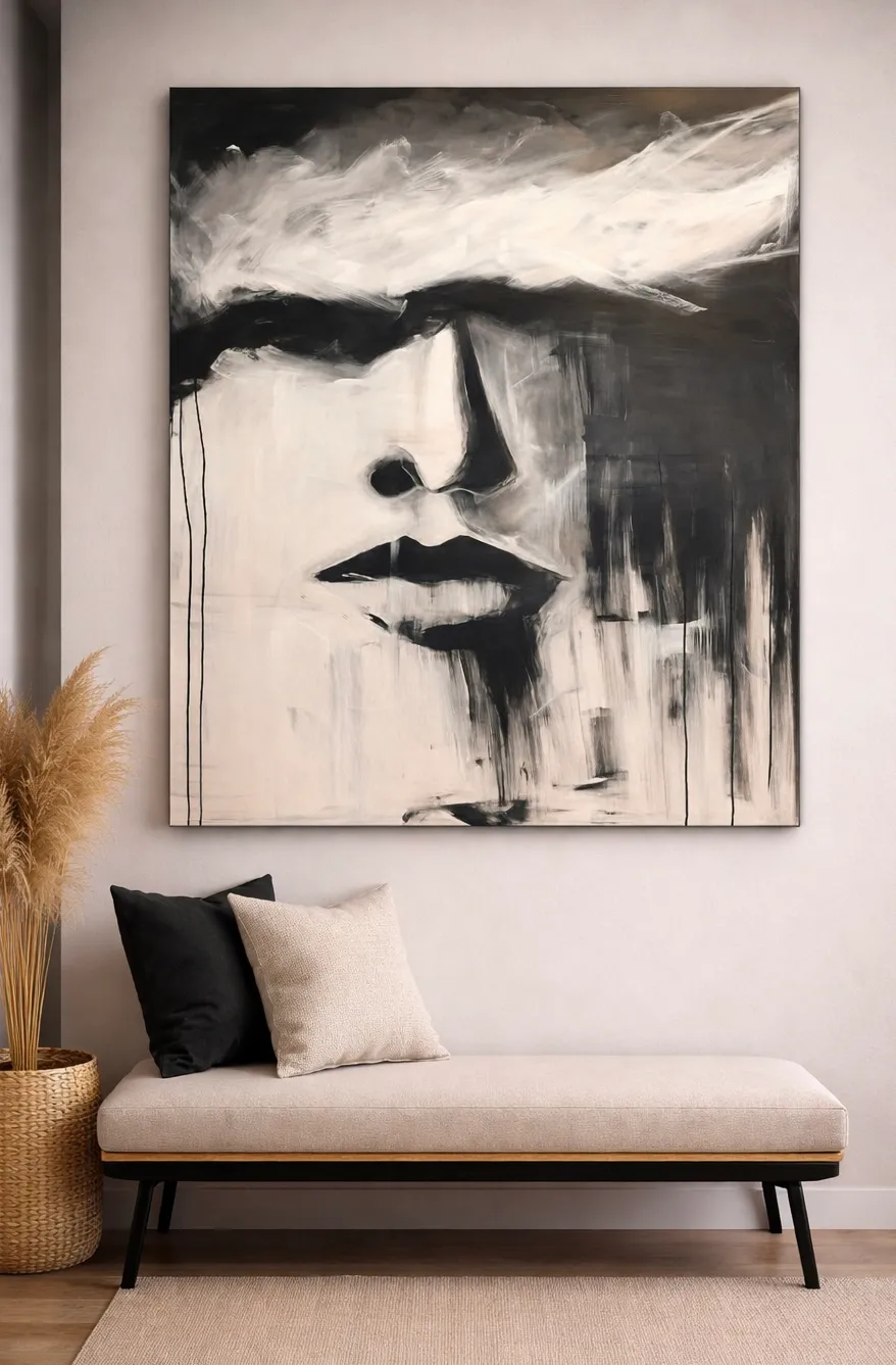 A vibrant abstract contemporary painting titled Light and Shadow